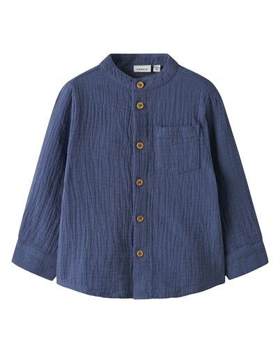 Name It - NMMJohn Skjorte - Vintage Indigo 